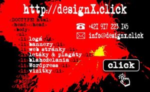 Vizitka designX.click